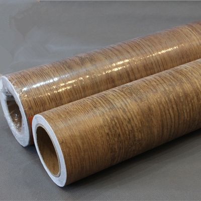 122cm*50m Holzkorn PVC-Film mit Druckempfindlichem Acrylklebstoff