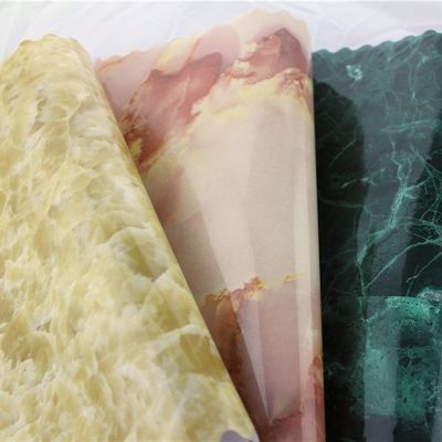 Hochglänzender Marmor PVC-Film für Küchenregal TV-Hintergrunddekoration